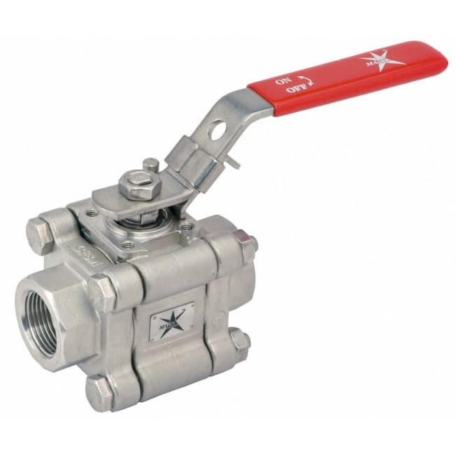 MARS metal seated three-piece ball valve